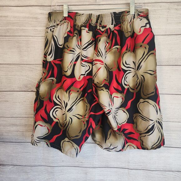 Speedo mens XL multicolor beach lined board surfing swim shorts trunks - Picture 7 of 8